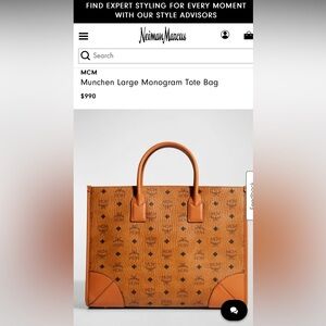Munchen Large Monogram Tote Bag